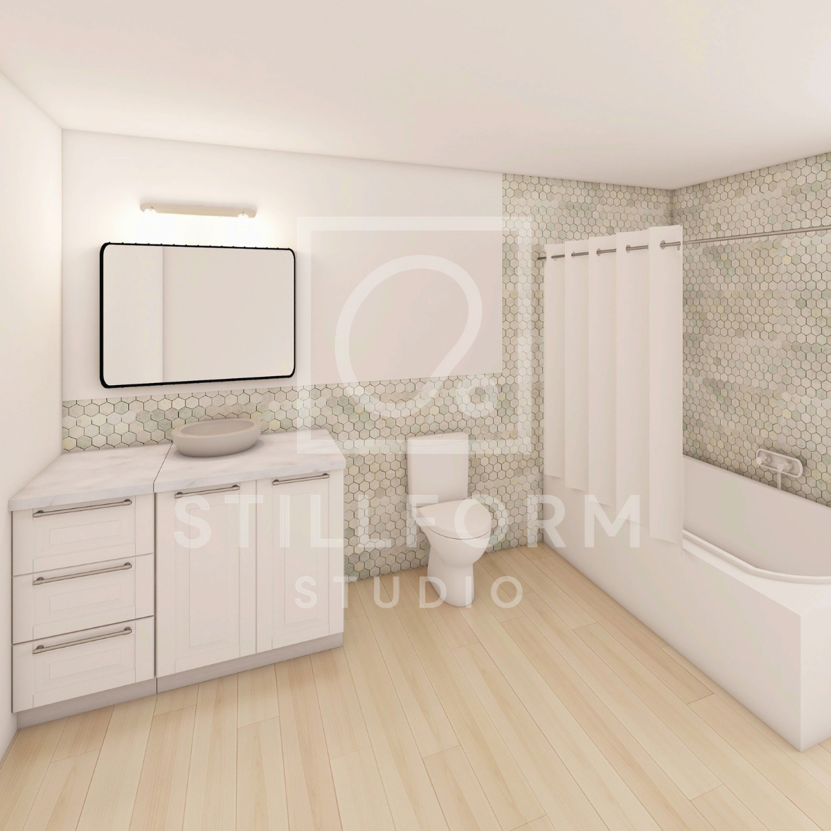 Ming Green Hexagon 2” Marble Mosaic