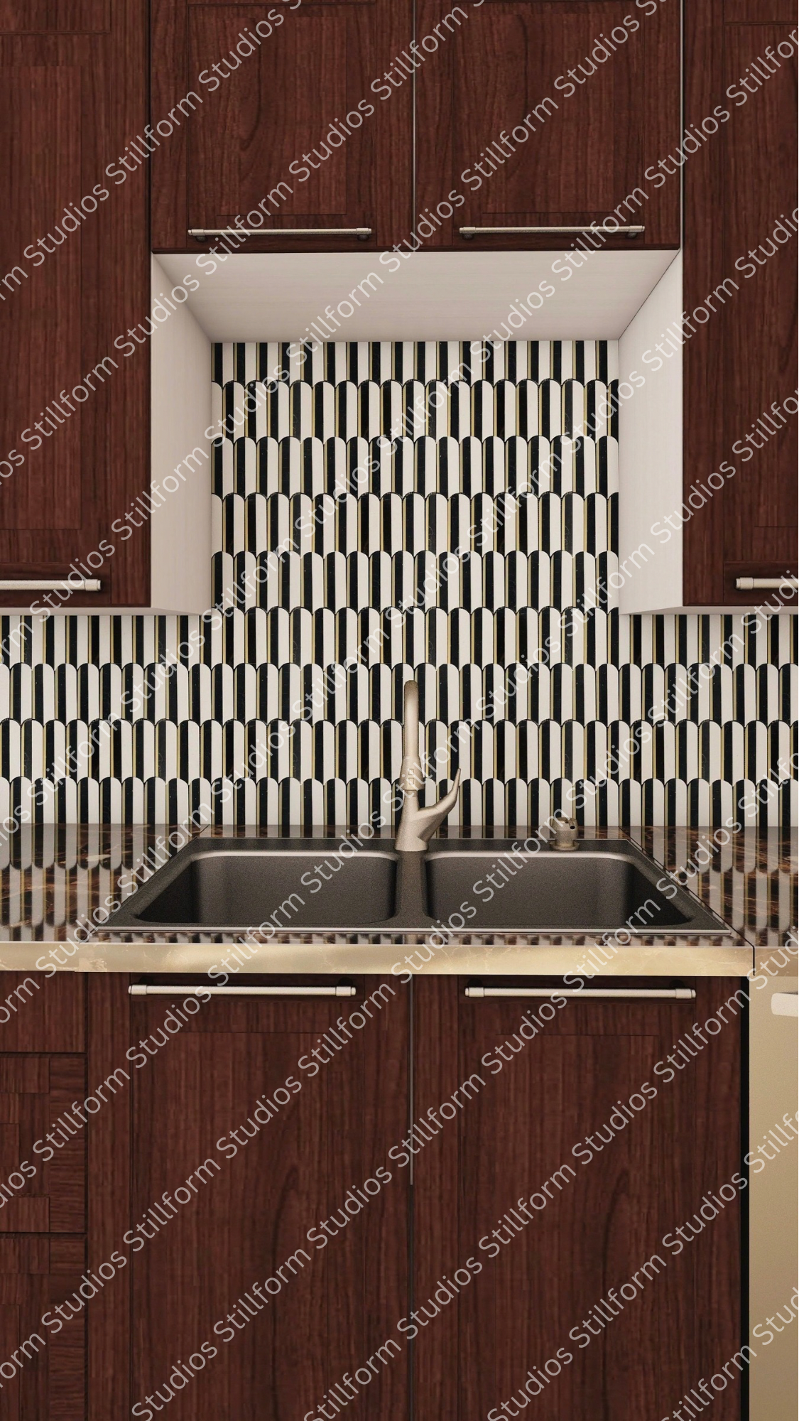 Thassos White & Nero Marquina Room Scene Pack – Vol. 1